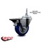 Service Caster 35 Inch Blue Polyurethane 38 Inch Threaded Stem Caster with Brake SCC-TS20S3514-PPUB-BLUE-PLB-381615 - alternate 4